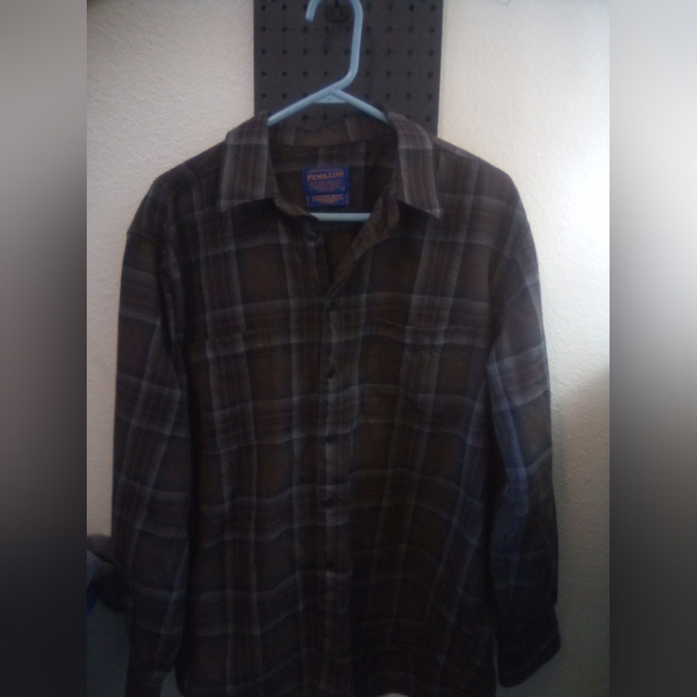 Pendleton wool zephyr button front shirt sz large
